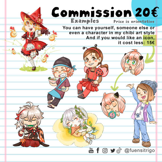 Chibi style commissions